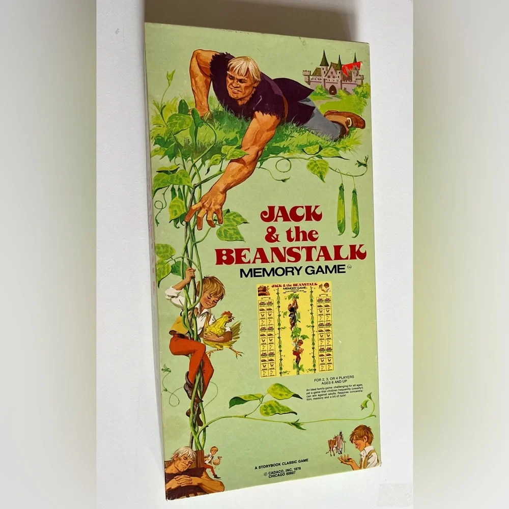 - Vintage Jack and the Beanstalk Game - Complete  by Cadaco 1976-nursery decor